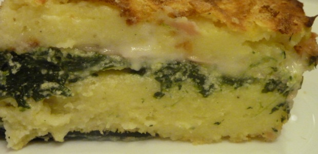 Gateau di patate con spinaci